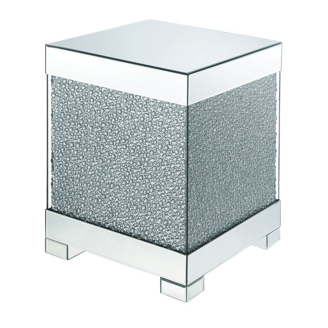 Mallika - End Table - Mirrored & Faux Crystals - Tony's Home Furnishings