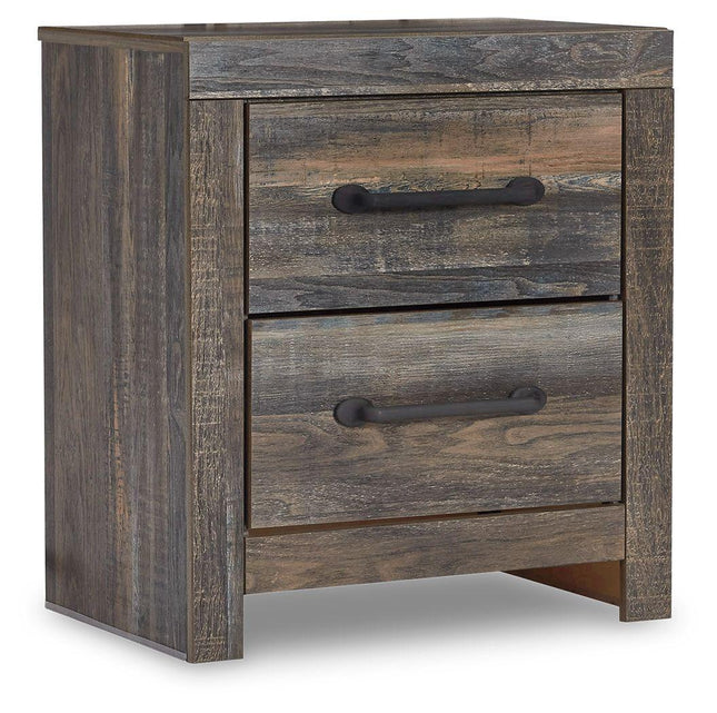 Drystan - Brown / Beige - Two Drawer Night Stand Ashley Furniture 