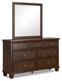 Thumbnail for Danabrin - Brown - Dresser And Mirror Tony's Home Furnishings Furniture. Beds. Dressers. Sofas.