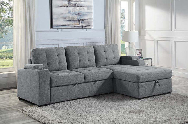 Kabira - Sectional Sofa - Gray Fabric - Tony's Home Furnishings