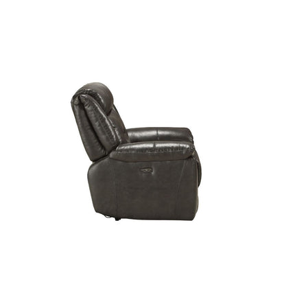 Imogen - Recliner - Gray Leather-Aire - Tony's Home Furnishings