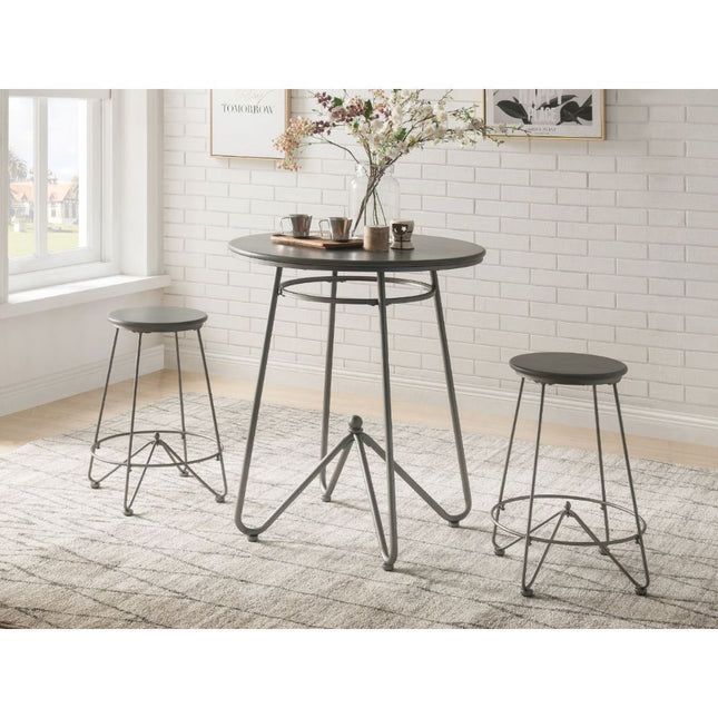 Nimai - Counter Height Set - Gray Oak & Sandy Gray - Tony's Home Furnishings