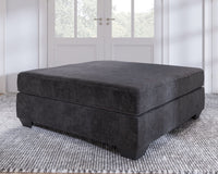 Thumbnail for Lavernett - Charcoal - Oversized Accent Ottoman Tony's Home Furnishings Furniture. Beds. Dressers. Sofas.
