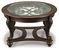 Thumbnail for Norcastle - Dark Brown - Oval Cocktail Table