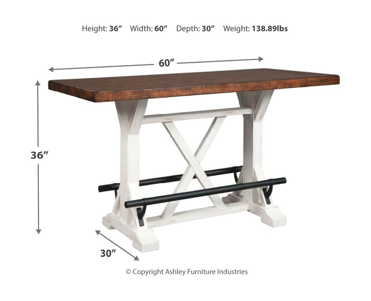 Valebeck - Counter Height Table Set - Tony's Home Furnishings