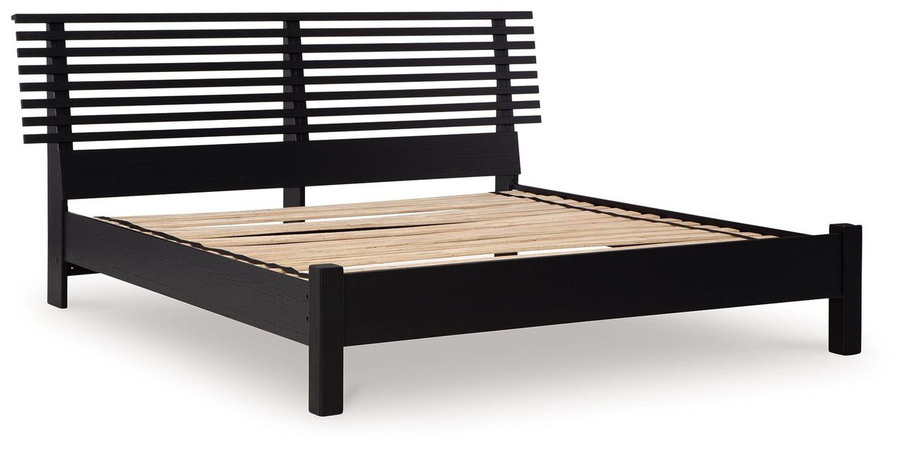 Danziar - Slat Panel Bed With Low Footboard Set - Tony's Home Furnishings