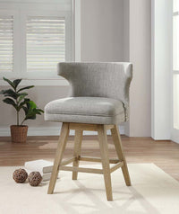 Thumbnail for Everett - Counter Height Chair (Set of 2) - Fabric & Oak - Tony's Home Furnishings