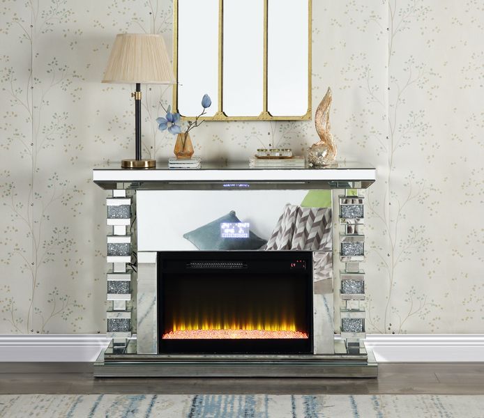 Noralie - Fireplace - Mirrored - 36" - Tony's Home Furnishings