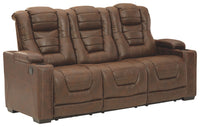Thumbnail for Owner's - Thyme - Pwr Rec Sofa With Adj Headrest - Tony's Home Furnishings