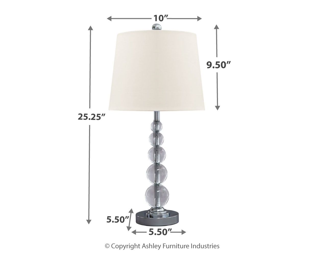 Joaquin - Crystal Table Lamp - Tony's Home Furnishings