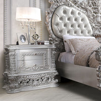 Thumbnail for Valkyrie - Nightstand - PU, Light Gold & Gray Finish - Tony's Home Furnishings