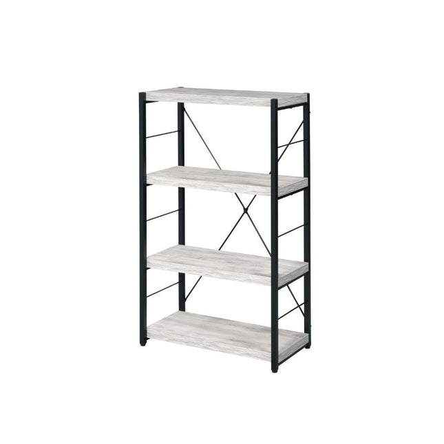 Jurgen - Bookshelf - Antique White & Black - Tony's Home Furnishings