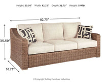 Thumbnail for Beachcroft - Beige - Sofa With Cushion Tony's Home Furnishings Furniture. Beds. Dressers. Sofas.