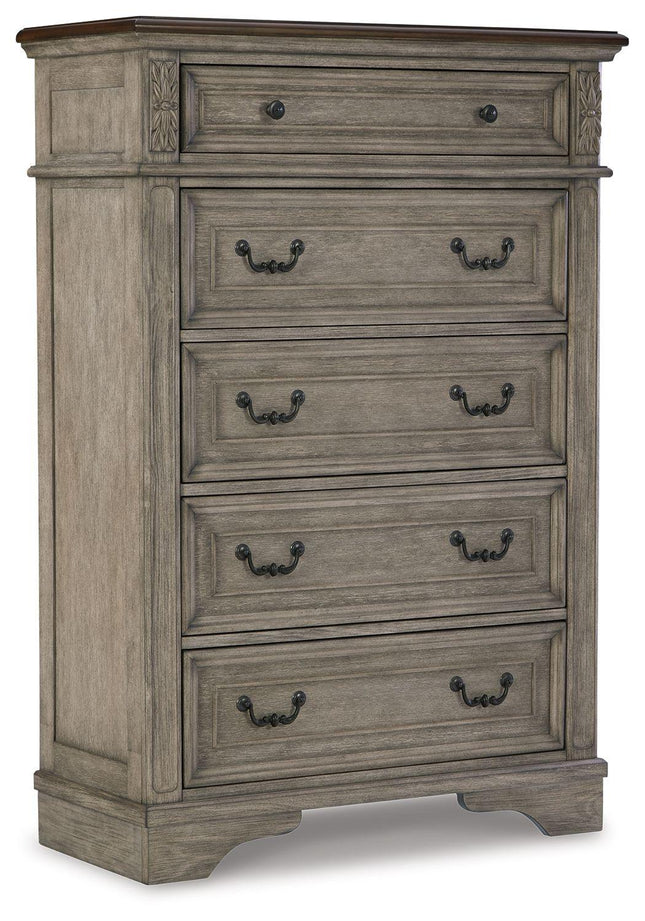 Lodenbay - Antique Gray - Five Drawer Chest Signature Design by Ashley® 