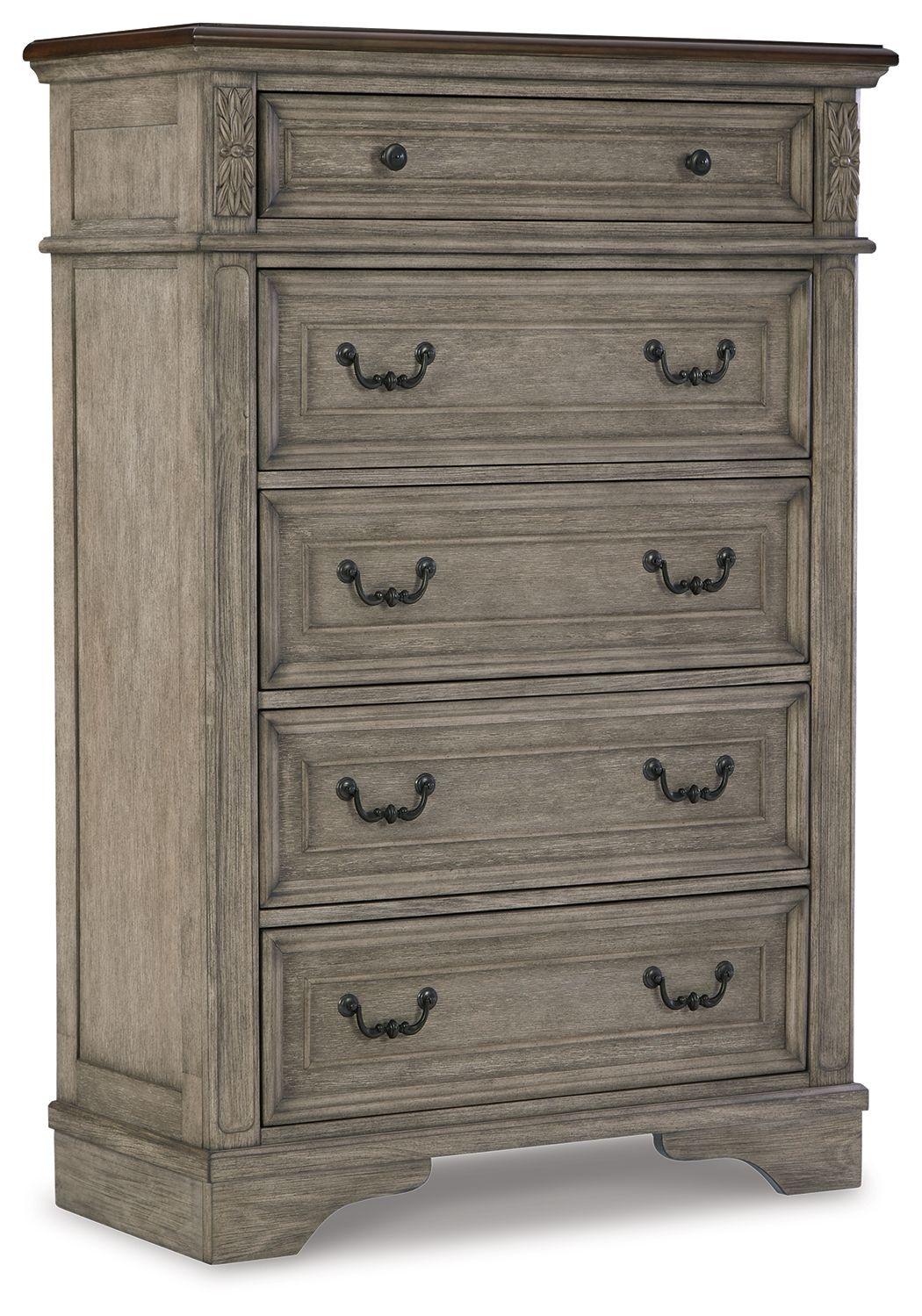 Lodenbay - Antique Gray - Five Drawer Chest Tony's Home Furnishings Furniture. Beds. Dressers. Sofas.