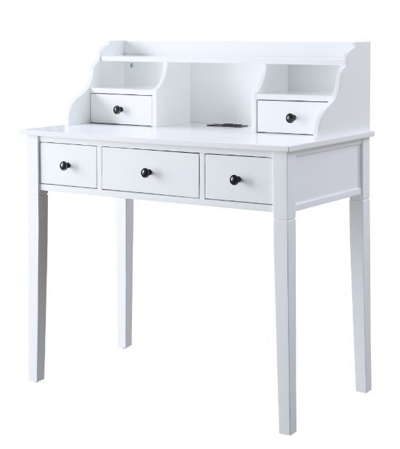 Agia - Desk - White Finish - Tony's Home Furnishings