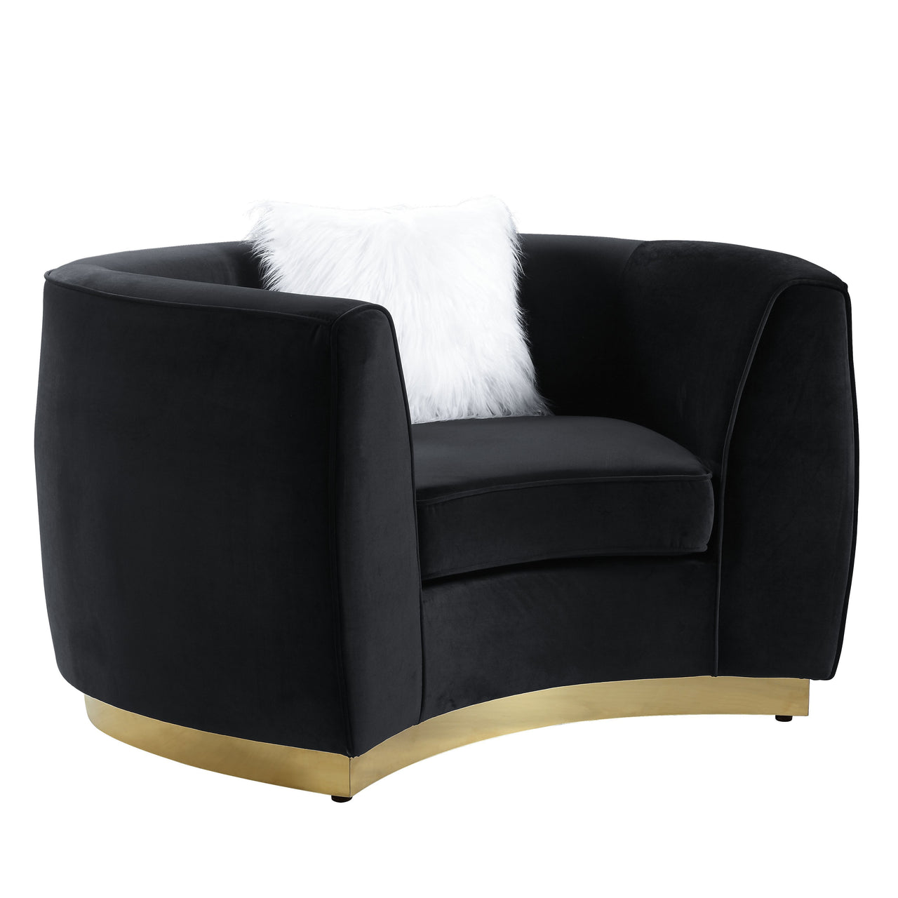Achelle - Chair - Black Velvet - Tony's Home Furnishings