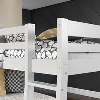 Thumbnail for Manoela - Triple Bunk Bed - Twin - White Finish - Tony's Home Furnishings