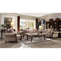 Mehadi - Sofa - Velvet & Walnut - Tony's Home Furnishings