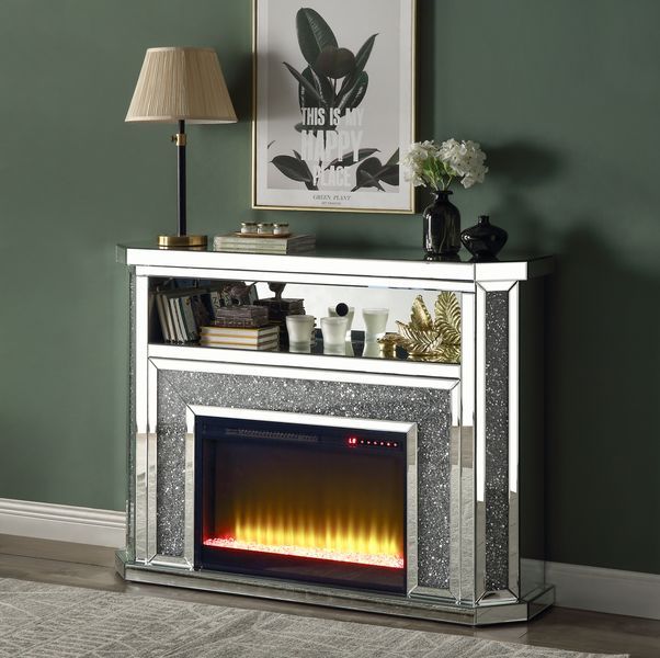 Noralie - Fireplace - Mirrored - 39" - Tony's Home Furnishings