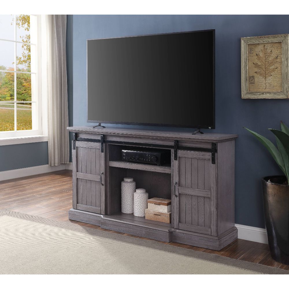 Admon - TV Stand - Gray Oak - Tony's Home Furnishings