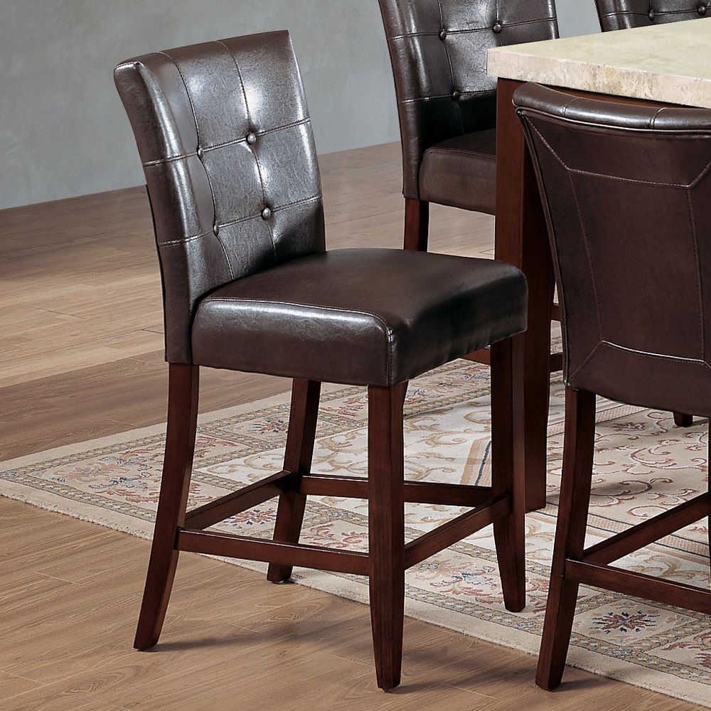 Britney - Counter Height Chair (Set of 2) - Dark Brown - 20" - Tony's Home Furnishings