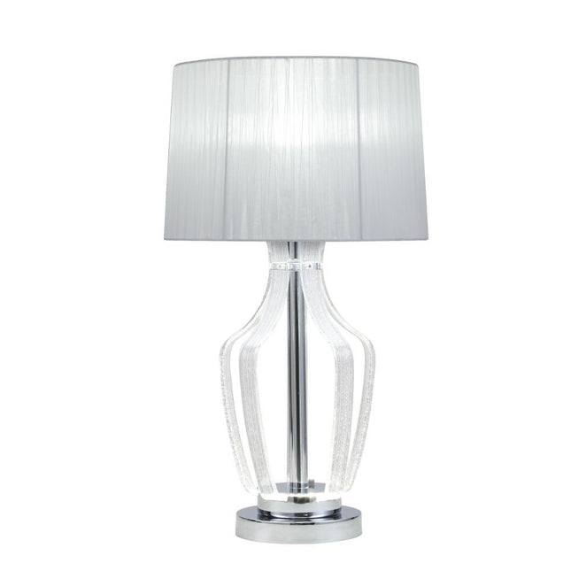 Mathilda - Table Lamp - Clear Acrylic & Chrome - Tony's Home Furnishings