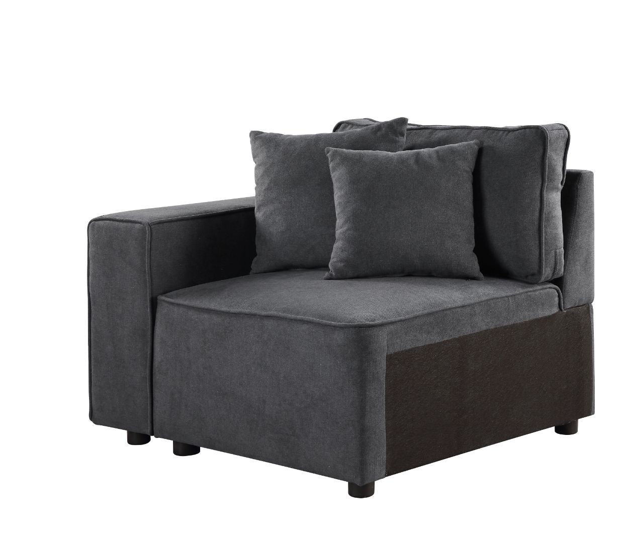 Silvester - Arms - Gray Fabric - Tony's Home Furnishings
