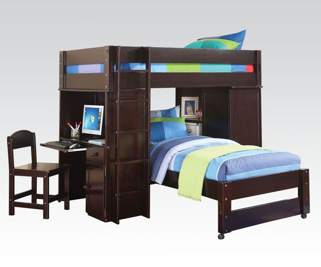 Lars - Loft Bed - Wenge - Tony's Home Furnishings