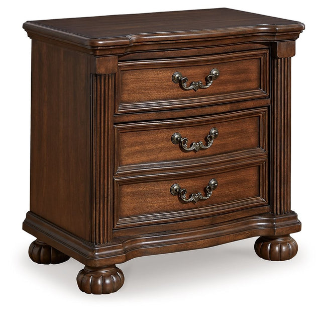 Lavinton - Brown - Three Drawer Night Stand - Tony's Home Furnishings