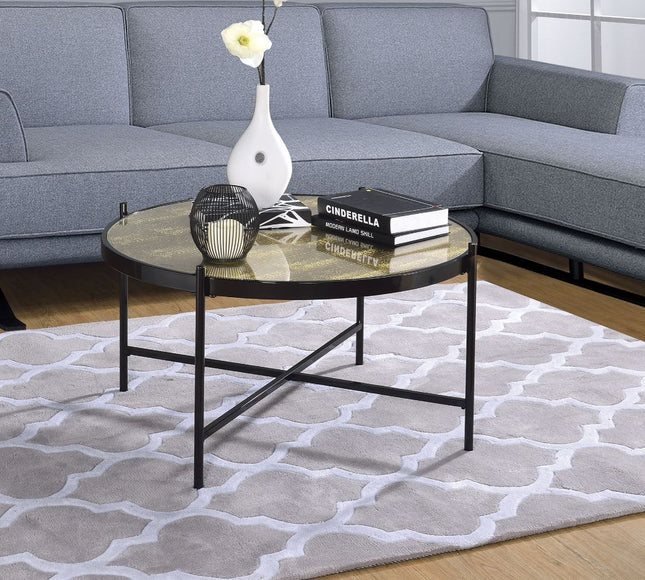 Bage II - Coffee Table - Black & Glass - Tony's Home Furnishings