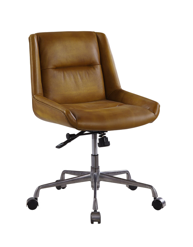 Ambler - Executive Office Chair - Saddle Brown Top Grain Leather - Tony's Home Furnishings