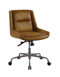 Thumbnail for Ambler - Executive Office Chair - Saddle Brown Top Grain Leather - Tony's Home Furnishings