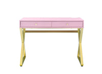Thumbnail for Coleen - Desk - Pink & Gold Finish - Tony's Home Furnishings