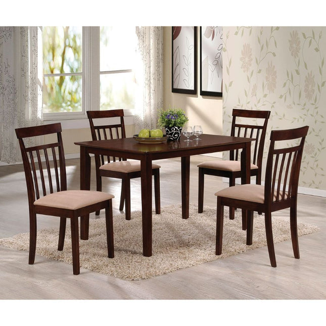 Samuel - Dining Table - Espresso & Microfiber - Tony's Home Furnishings