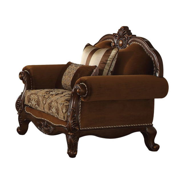 Jardena - Chair - Fabric & Cherry Oak - Tony's Home Furnishings