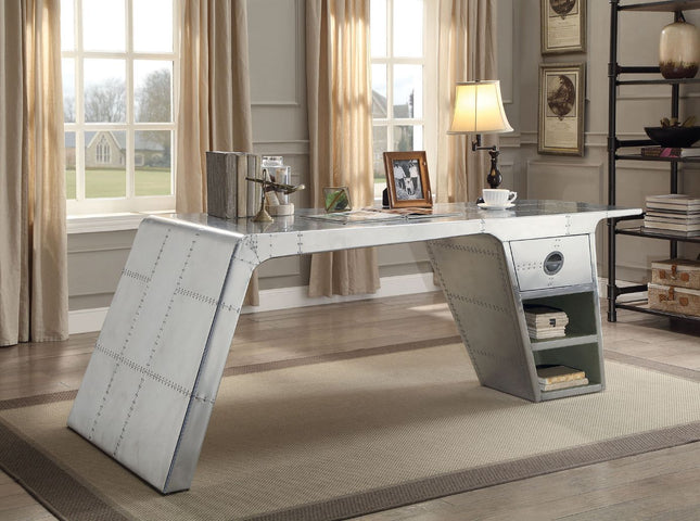 Brancaster - Desk - Metallic - Tony's Home Furnishings