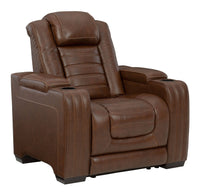 Thumbnail for Backtrack - Chocolate - Pwr Recliner/Adj Headrest - Tony's Home Furnishings