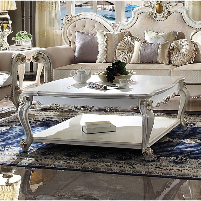 Picardy - Coffee Table - Antique Pearl - Tony's Home Furnishings