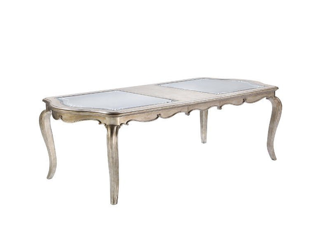 Esteban - Dining Table - Antique Champagne Finish - Tony's Home Furnishings