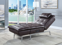 Thumbnail for Padilla - Chaise - Brown Fabric - Tony's Home Furnishings