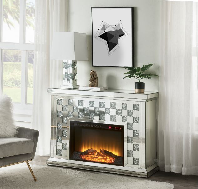 Noralie - Fireplace - Mirrored - Tony's Home Furnishings