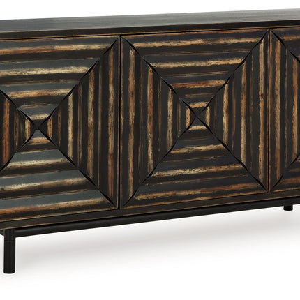 Fair Ridge - Distressed Black - Accent Cabinet - Tony's Home Furnishings