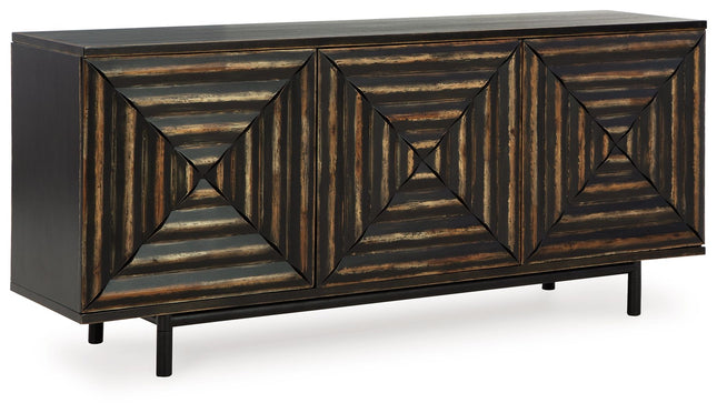 Fair Ridge - Distressed Black - Accent Cabinet - Tony's Home Furnishings