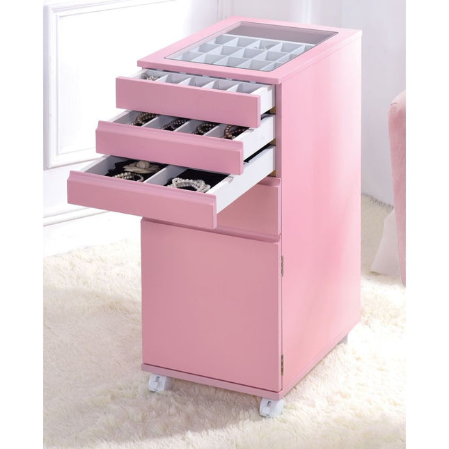 Nariah - Jewelry Armoire - Pink - Tony's Home Furnishings