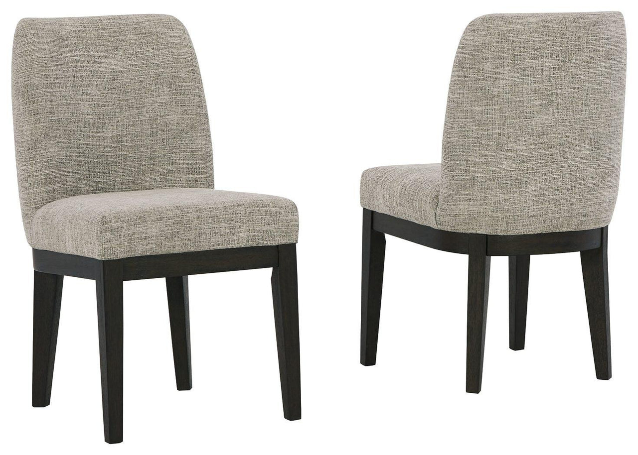 Burkhaus - Dark Brown - Dining Uph Side Chair (Set of 2) Tony's Home Furnishings Furniture. Beds. Dressers. Sofas.