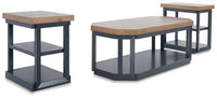 Thumbnail for Landocken - Brown / Blue - Occasional Table Set (Set of 3) - Tony's Home Furnishings