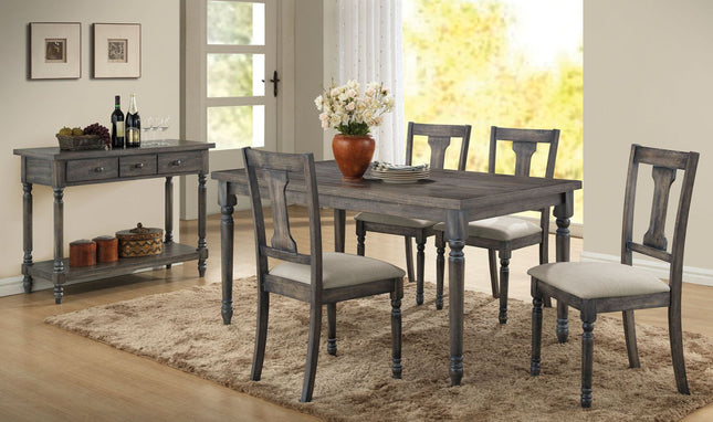 Wallace - Dining Table - Weathered Gray - Tony's Home Furnishings