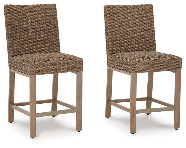 Walton Bridge - Driftwood - Barstool (Set of 2) Signature Design by Ashley® 