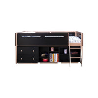 Prescott - Bookshelf - Black & Rose-Gold - Tony's Home Furnishings